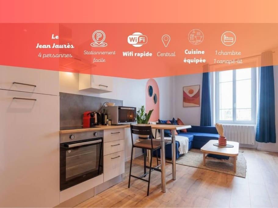 Appartement Jean Jaures - 2 Min Gare - Centre *